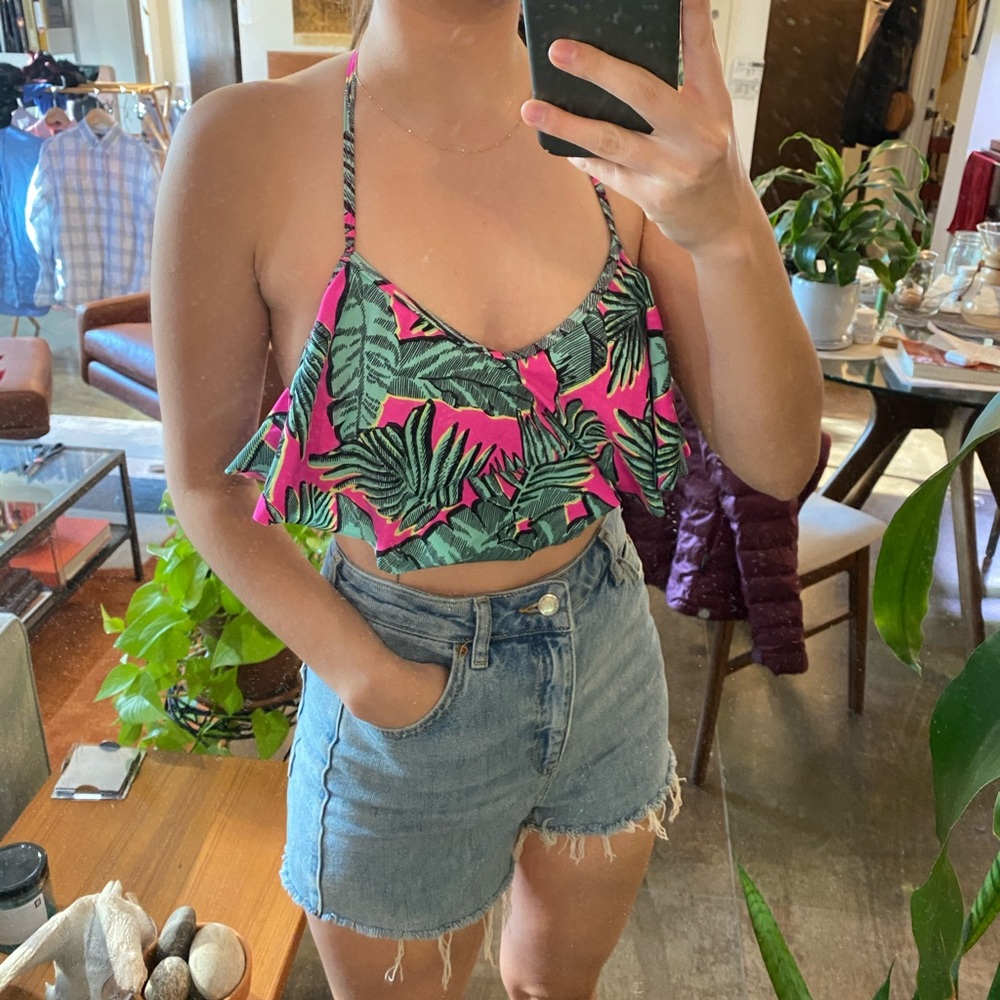 Fun Tropical Bathing Suit Top (Pacsun)